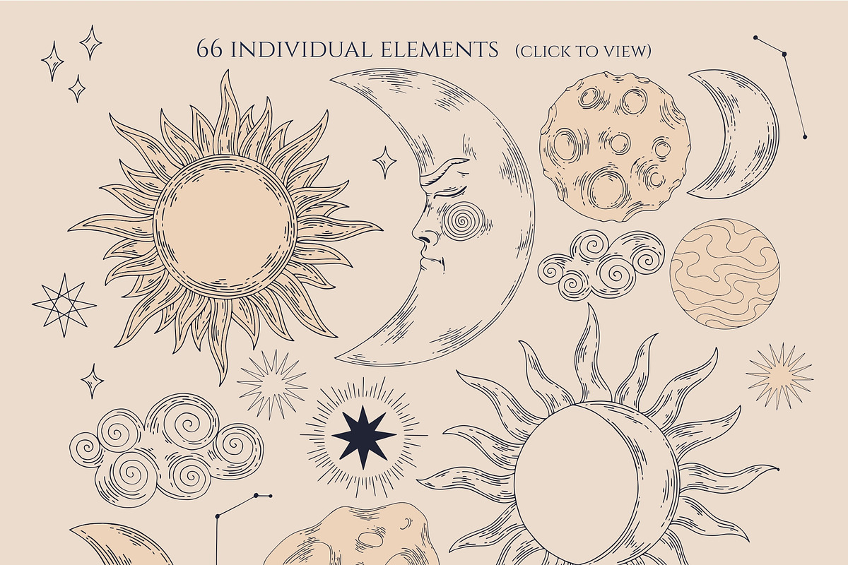 Celestial patterns, a Pattern Graphic by Elona Laff (Photo 3 of 6)