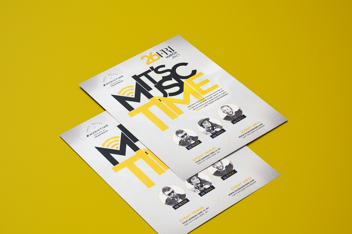 It's Music Time Flyer + Instagram, a Flyer Template by Touringxx Creative Studio (Photo 2 of 3)
