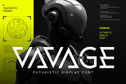Vavage – Futuristic Display Font, a Sans Serif Font by Vadovastd (Thumbnail 1 of 7)