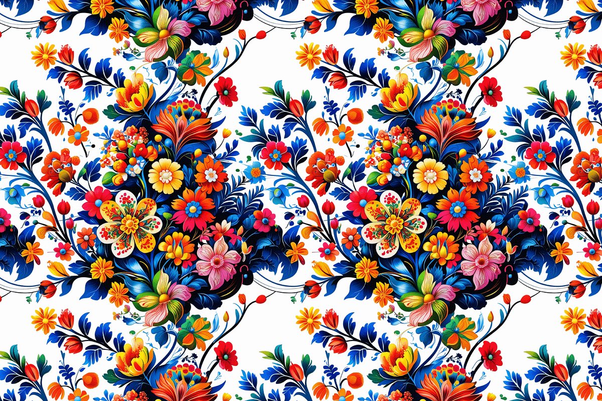Vivid Folk - Floral Patterns, a Pattern Graphic by Art Sproot (Photo 9 of 11)