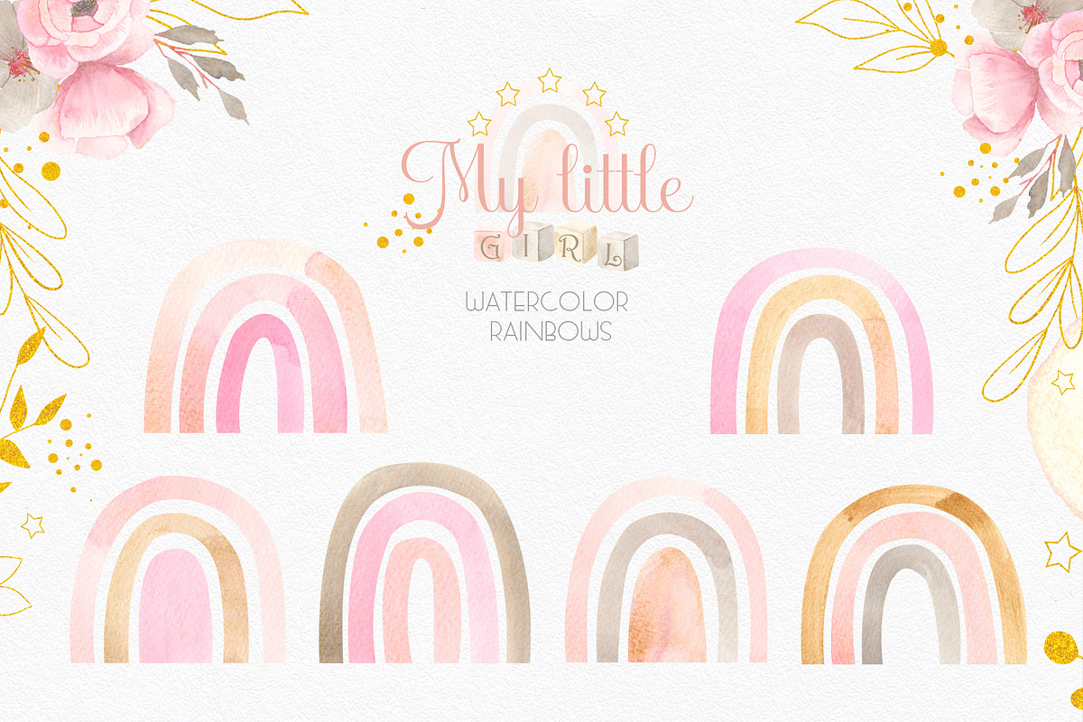 My little girl. Watercolor collectio, an Object Graphic by Ana-Sakuta (Photo 16 of 22)