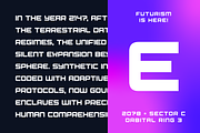 Spacecraft — A Futuristic Typeface, a Sans Serif Font by alpercakici (Thumbnail 3 of 18)