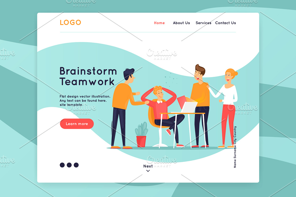 landing page, an App Template by Podis (Photo 11 of 16)