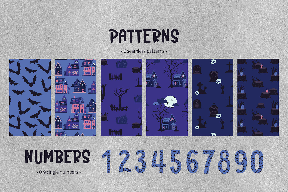 Halloween Haunted House: creator kit, a Seasonal Illustration by SARUN CHARM (Photo 5 of 10)