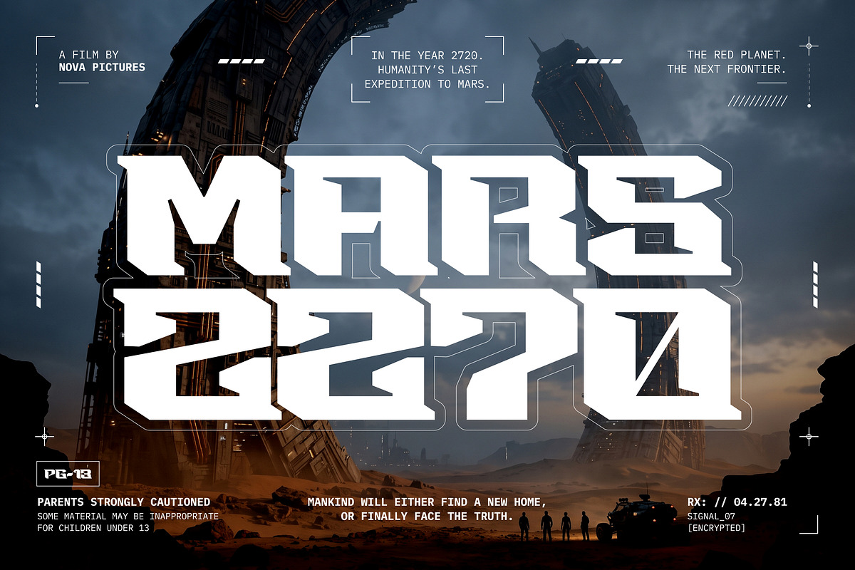 Cybergrind – Cyberpunk Display Font, a Sans Serif Font by Shinra Labs (Photo 2 of 10)