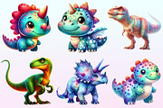 Watercolor Dinosaur Clipart, a Graphic by CitraGraphics (Thumbnail 3 of 4)