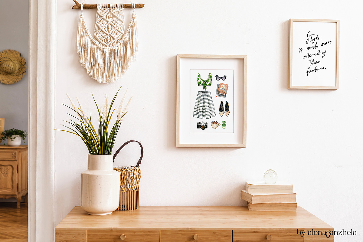 Watercolor fashion outfit creator, an Object Illustration by alenaganzhela (Photo 6 of 12)