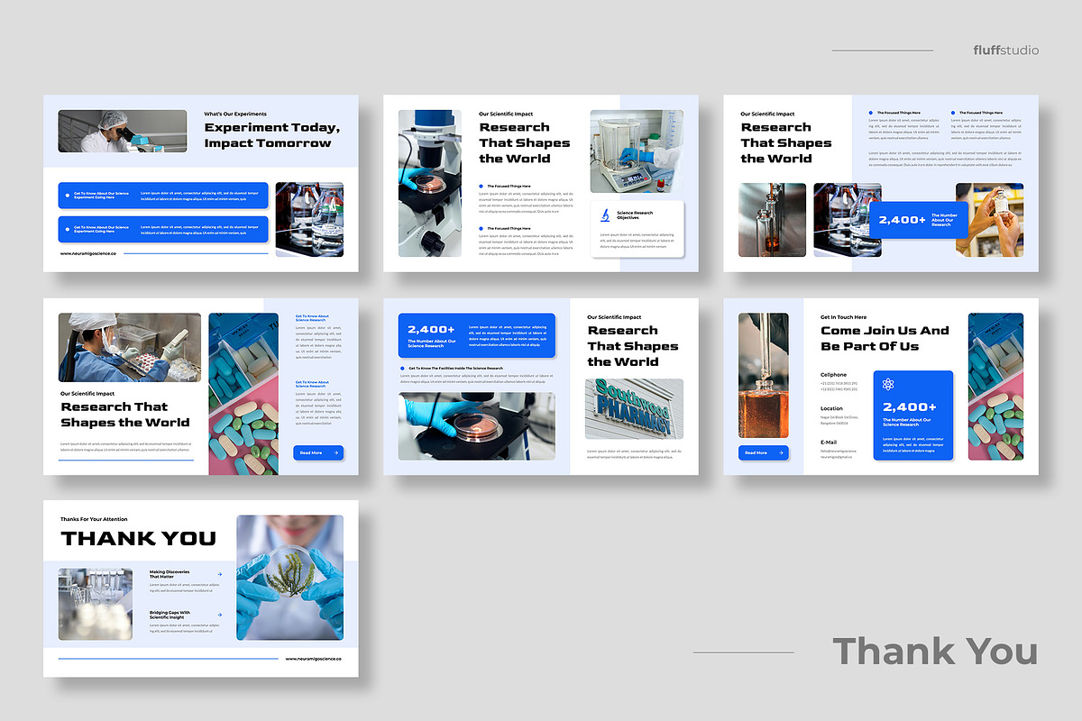 Science Research Keynote Template, a Presentation Template by fluffstudio (Photo 4 of 4)