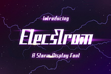 Elecstrom - Storm Display Font