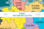Germany Maps Collection, an Education Illustration by Illustrationsforteachers (Thumbnail 1 of 5)