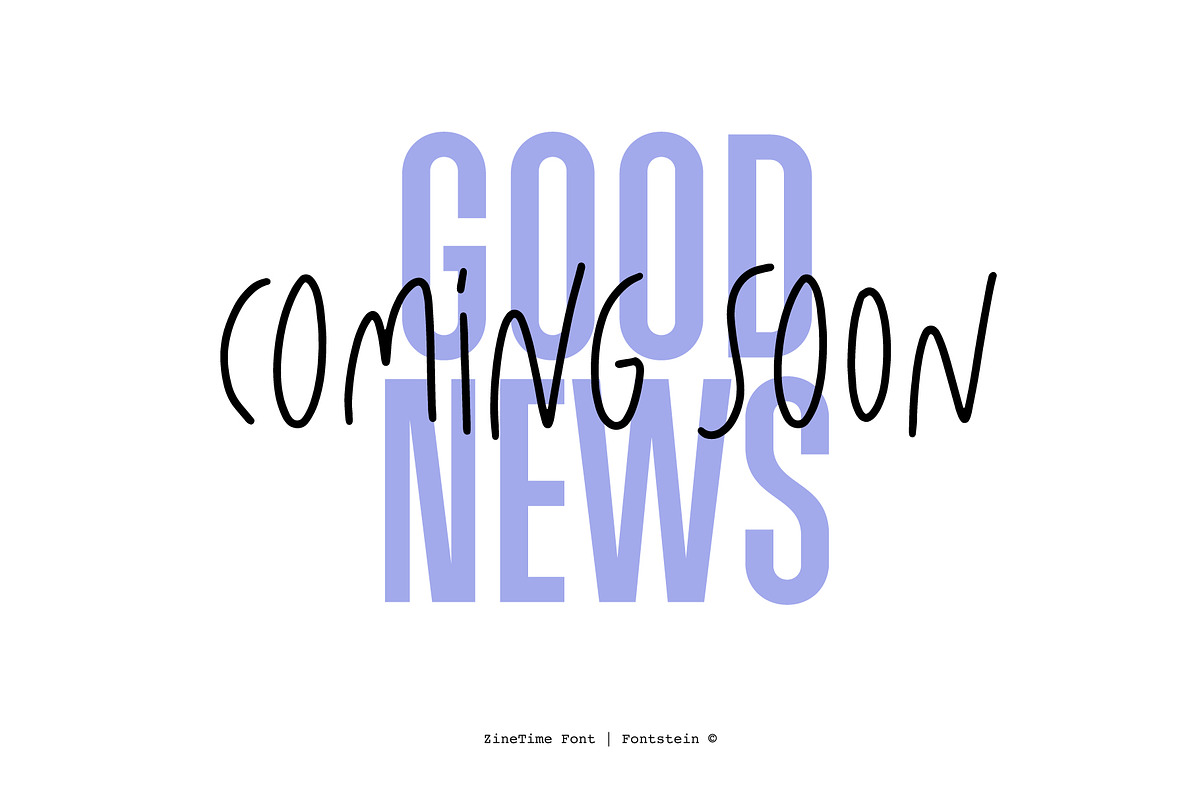 ZineTime Font Set | DUO + Symbols, a Sans Serif Font by Fontstein (Photo 5 of 7)