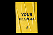 POST - Poster Wrinkle Mockup, a Texture Graphic by Bolderaja1 Studio (Thumbnail 9 of 10)