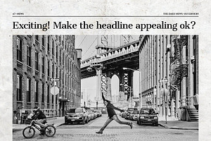 Vintage InDesign Newspaper Template