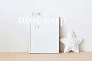 Kids Frame Mockup, Boho Mockup Frame, a Print Template by BirdieFrames (Thumbnail 1 of 3)