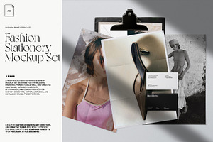 Fashion Stationery Print Mockup