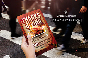 Thanksgiving Night PSD Flyer