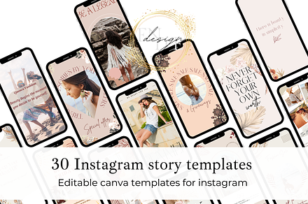 30 Instagram story Canva template