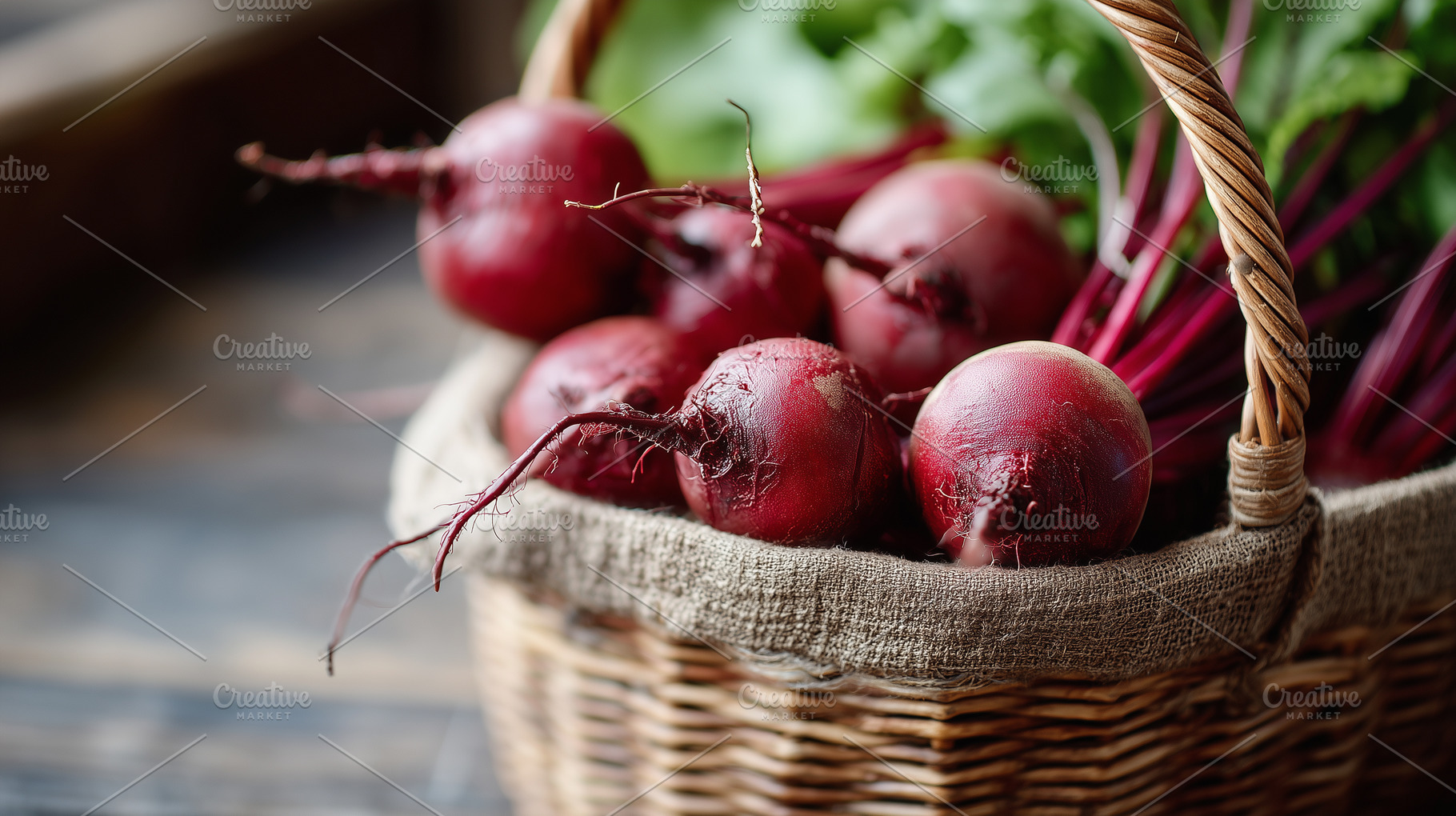 Fresh organic beetroots with green, a Food & Drink Photo by MistyDay