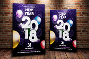 New Year Party Flyer Template, a Flyer Template by MergeIdea (Thumbnail 2 of 2)