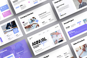 Annual Report Presentation Template, a Presentation Template by MightyDesign (Thumbnail 1 of 8)