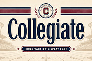 Collegiate – Bold Varsity Font, a Script Font by Wow Magic (Thumbnail 1 of 5)