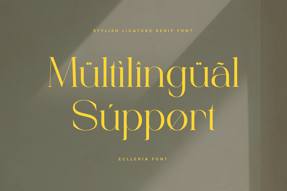 Eclleria - Stylish Serif Font, a Serif Font by Aqeel_Art (Photo 7 of 8)