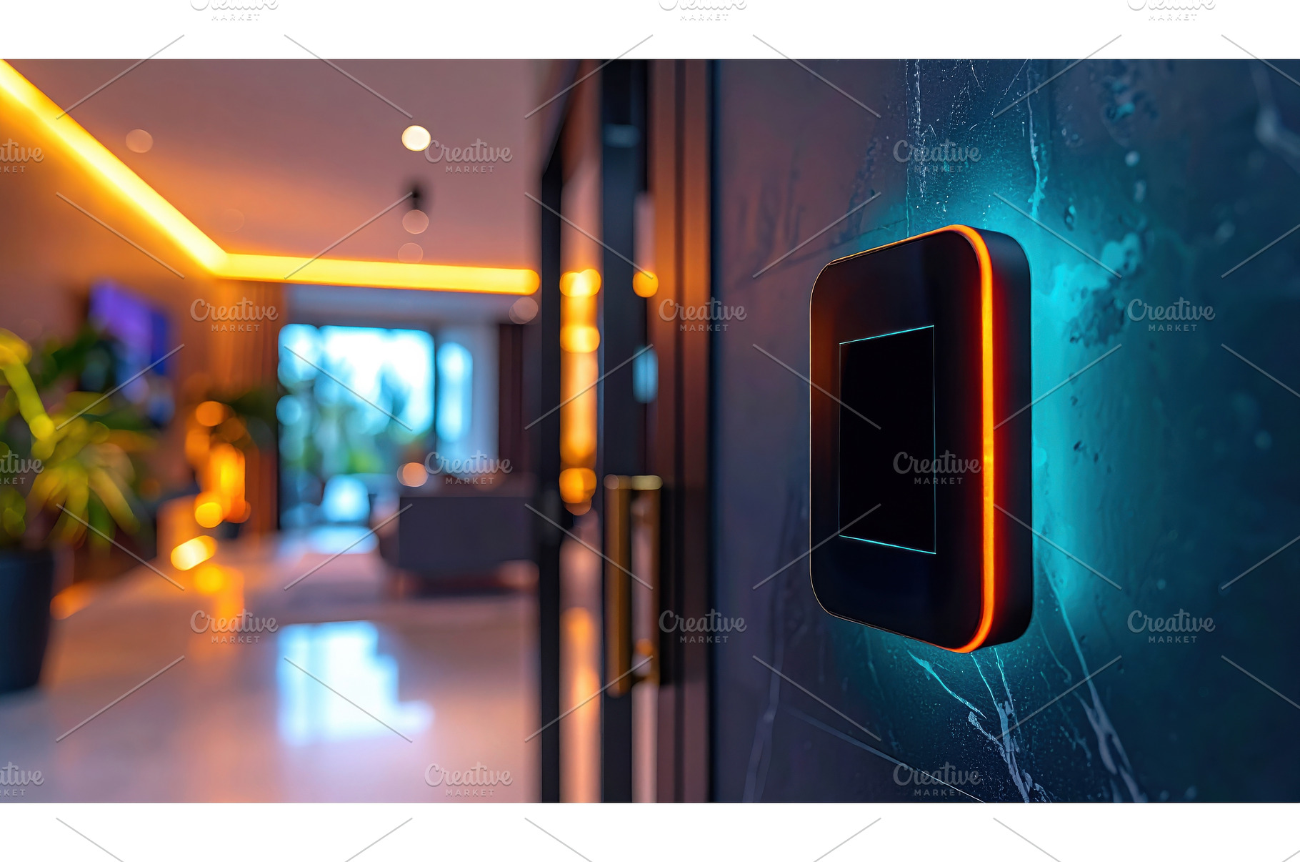 A smart home light panel glowing on, a Technology Photo by Igor Tichonow