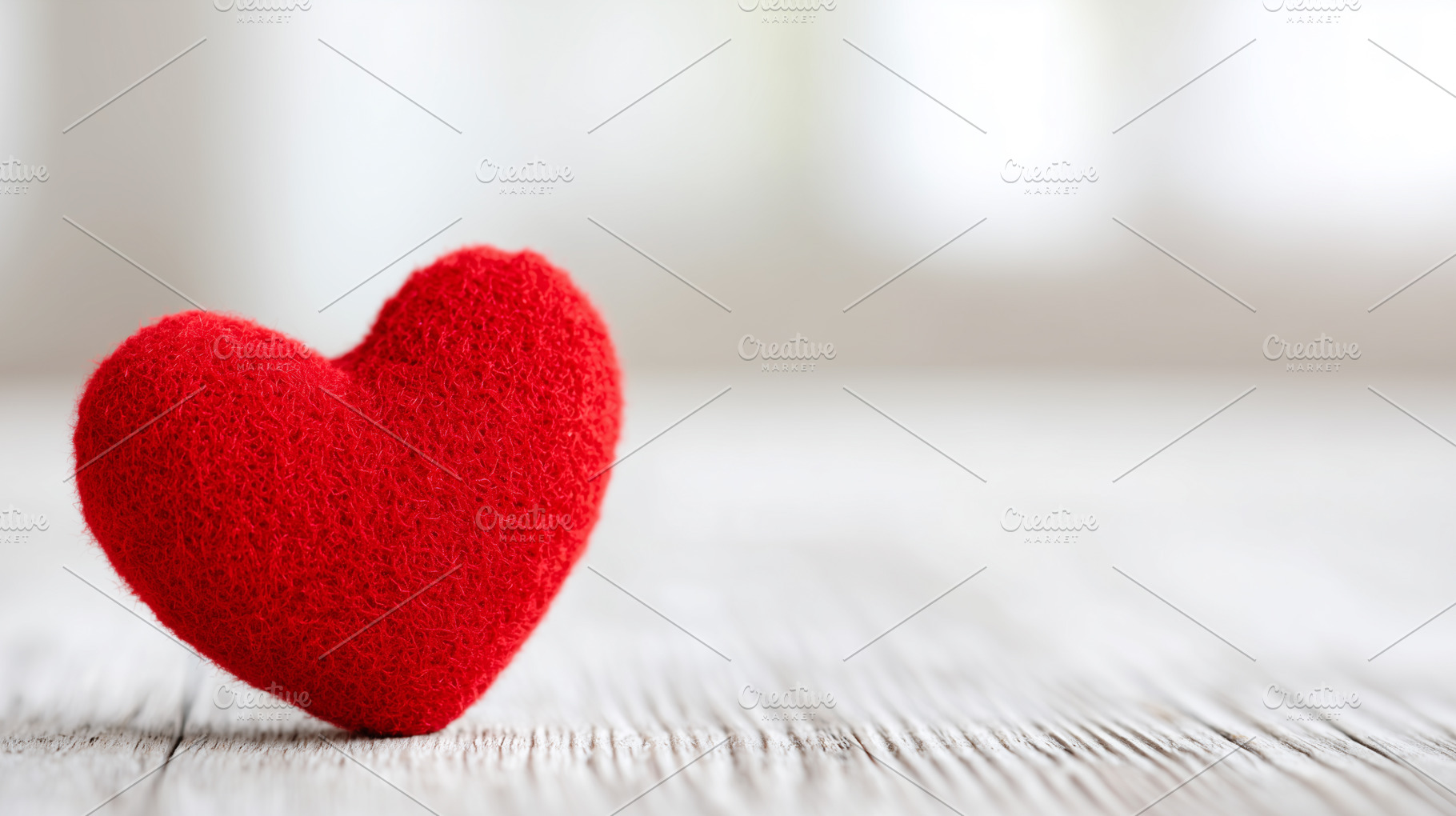 Soft red heart symbolizing love and, a Holiday Photo by MistyDay