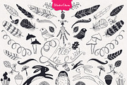 HUGE Hand drawn Nature Pack Elements, an Illustration by StylishDesignMe (Thumbnail 3 of 5)