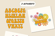 Retro Groovy Clipart Bundle, an Illustration by Anastasiya Klempach (Thumbnail 5 of 12)