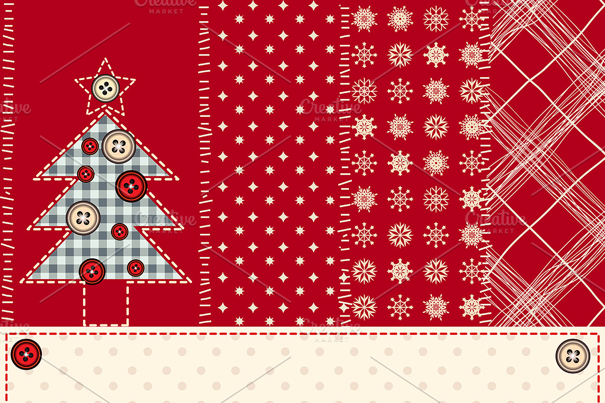 Festive Christmas Patterns, a Flyer Template by tkdesign (Photo 5 of 8)