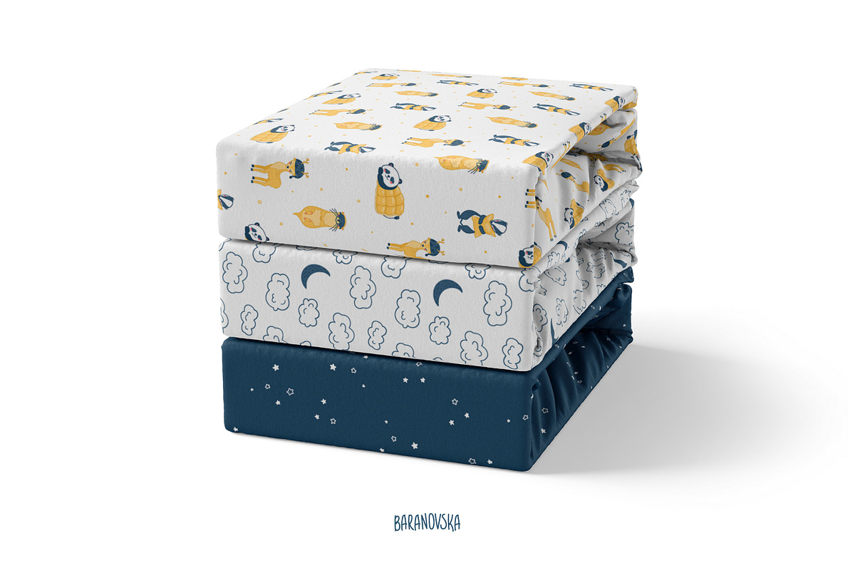 Sleeping animals. Posters & patterns, an Animal Illustration by Baranovska (Photo 5 of 7)