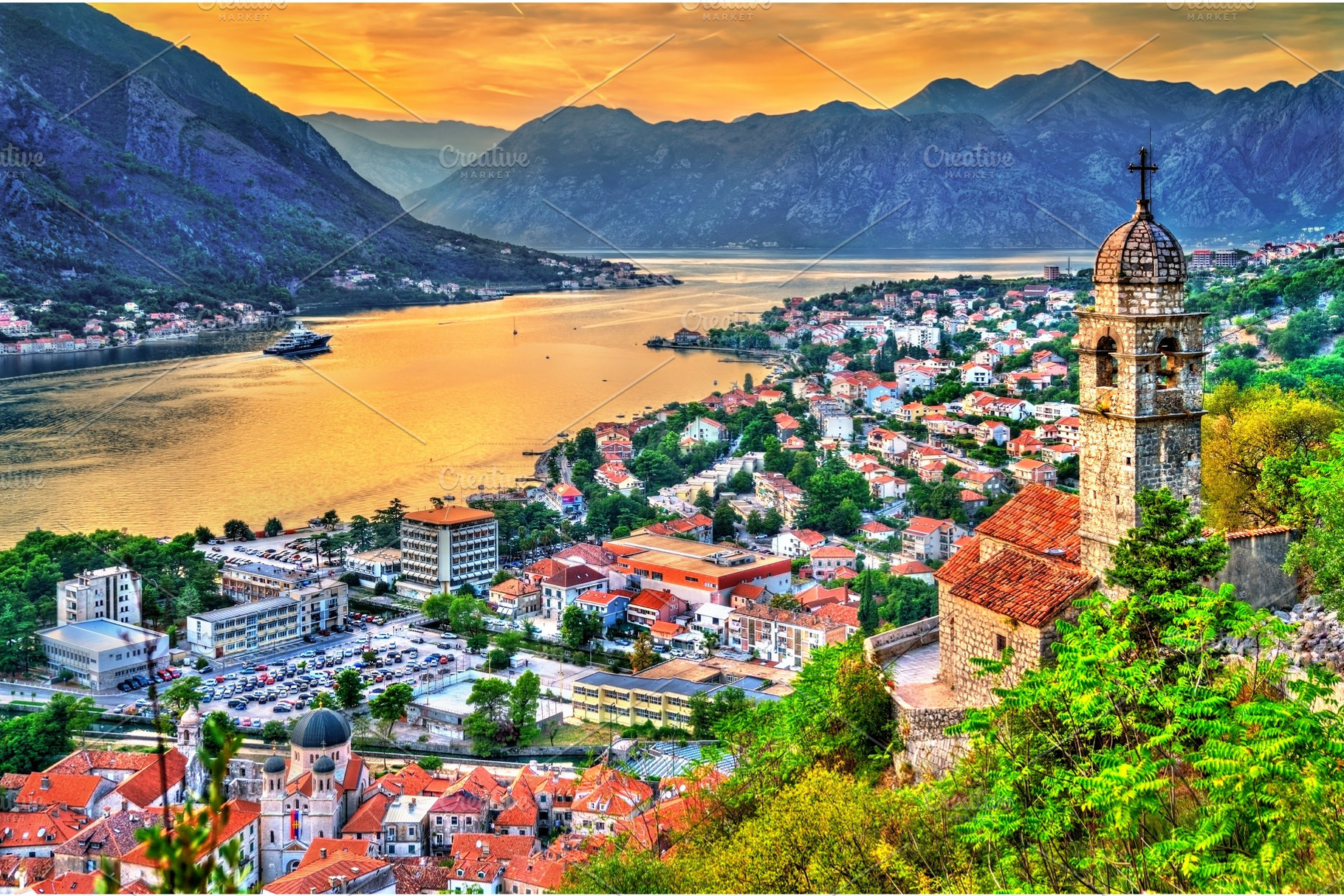 Church of our lady of remedy in stock photo containing montenegro and kotor, an Architecture Photo by Leonid Andronov