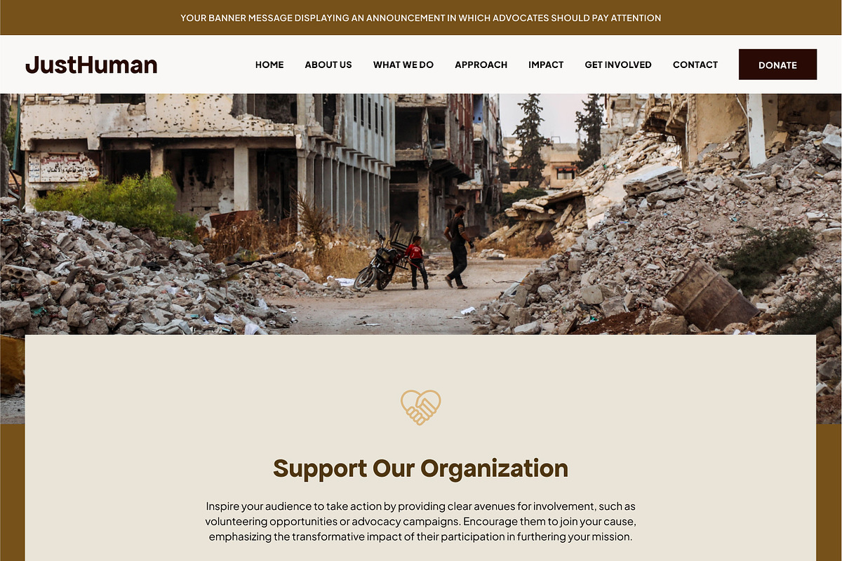 Human Rights Showit Website Template, a WordPress Template by Studio Humankind (Photo 11 of 20)