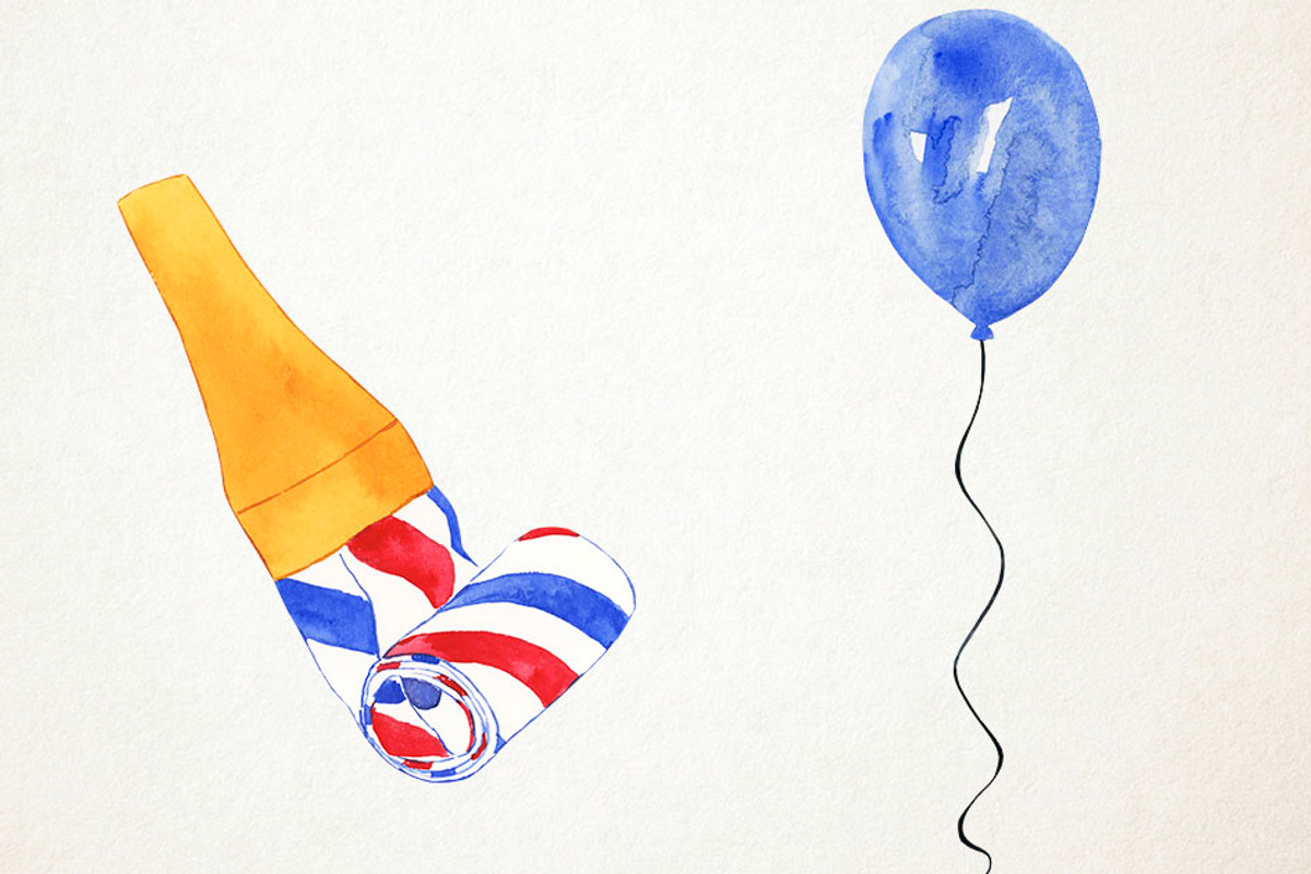 Watercolor Graduation Clipart, an Education Illustration by Paulaparaula (Photo 4 of 4)
