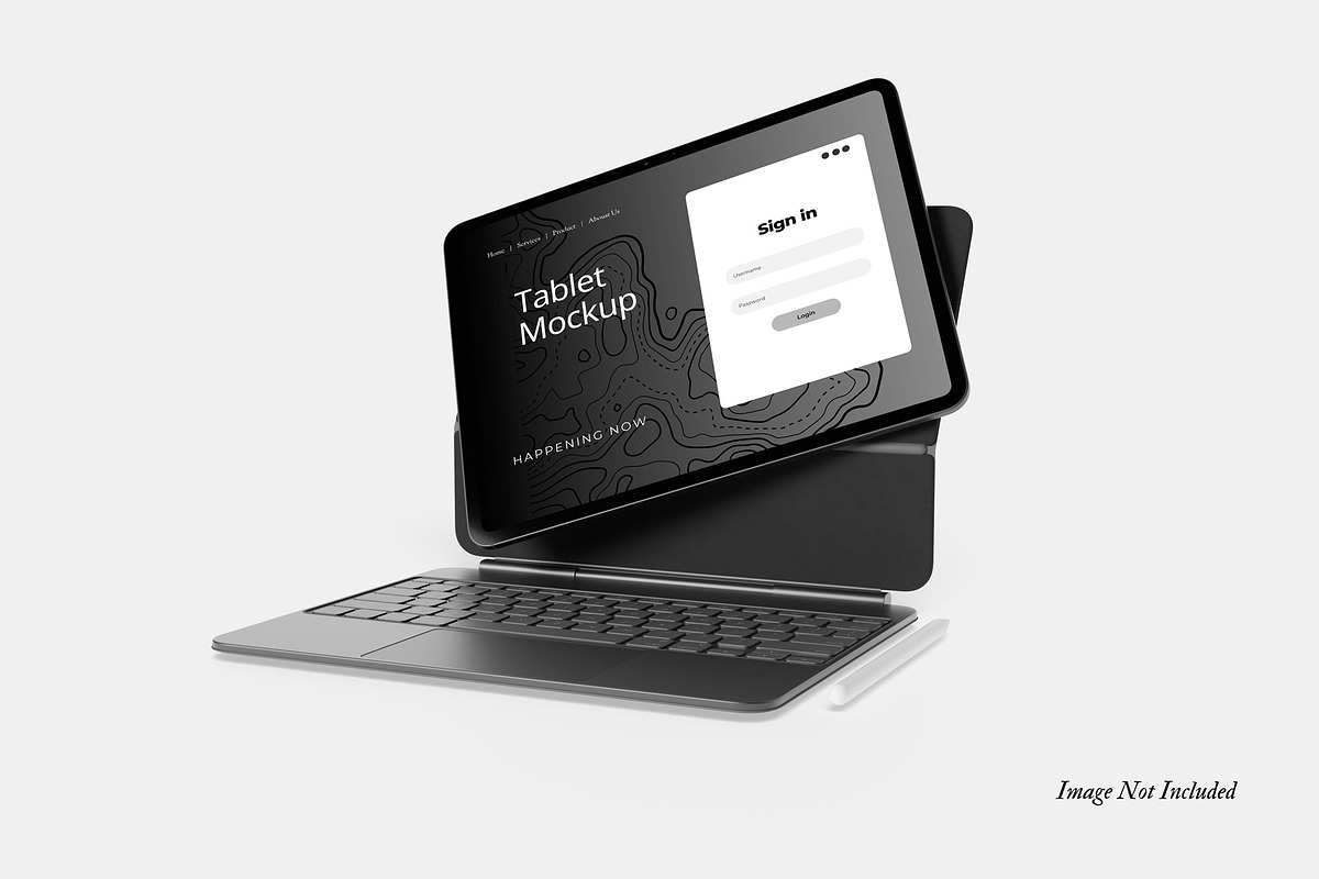 Ipad Pro Mockup Set V1, an iPad Mockup by DSNA Mockup (Photo 5 of 6)