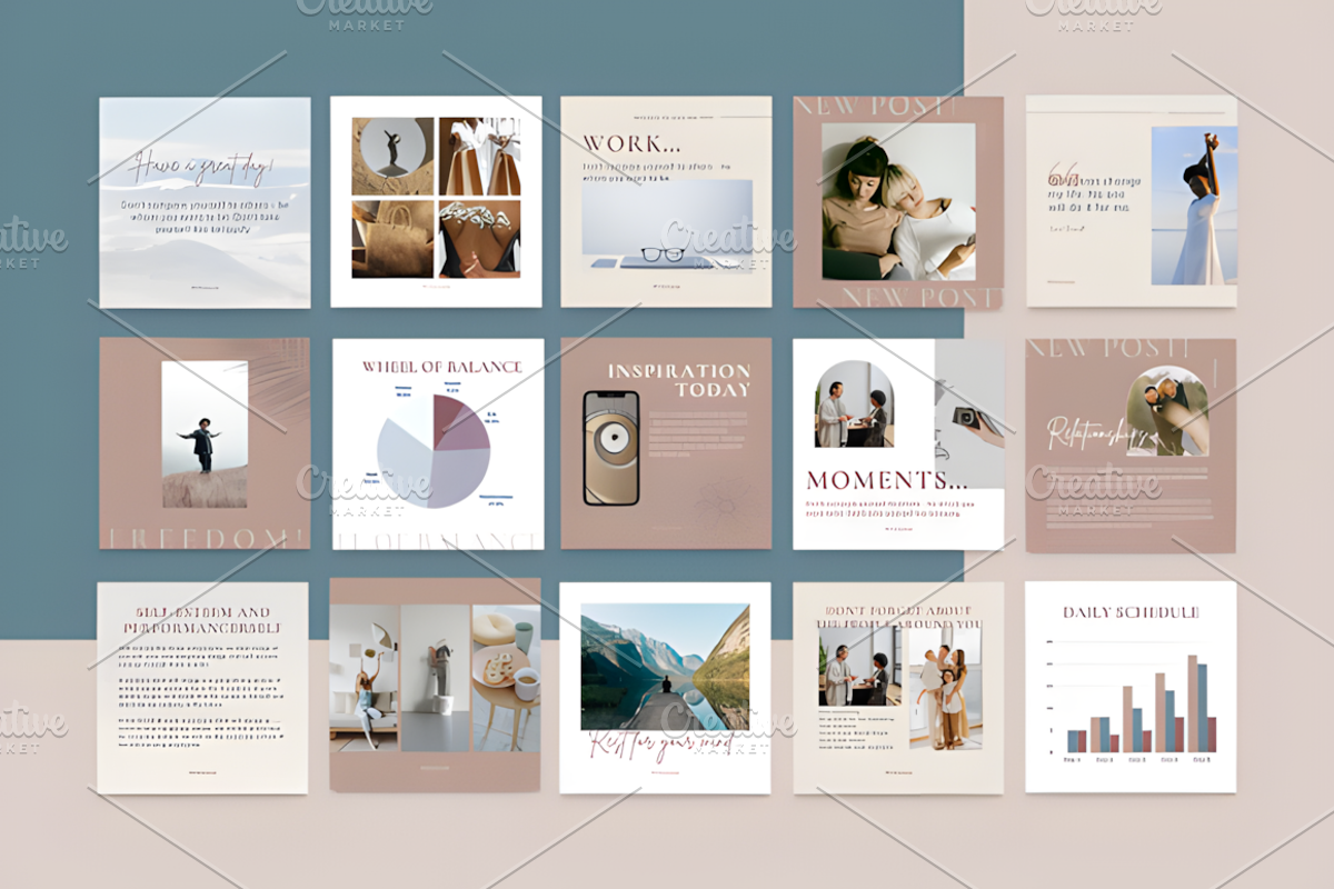 Instagram Templates Nude, a Social Media Template by Ink Gallery (Photo 3 of 6)