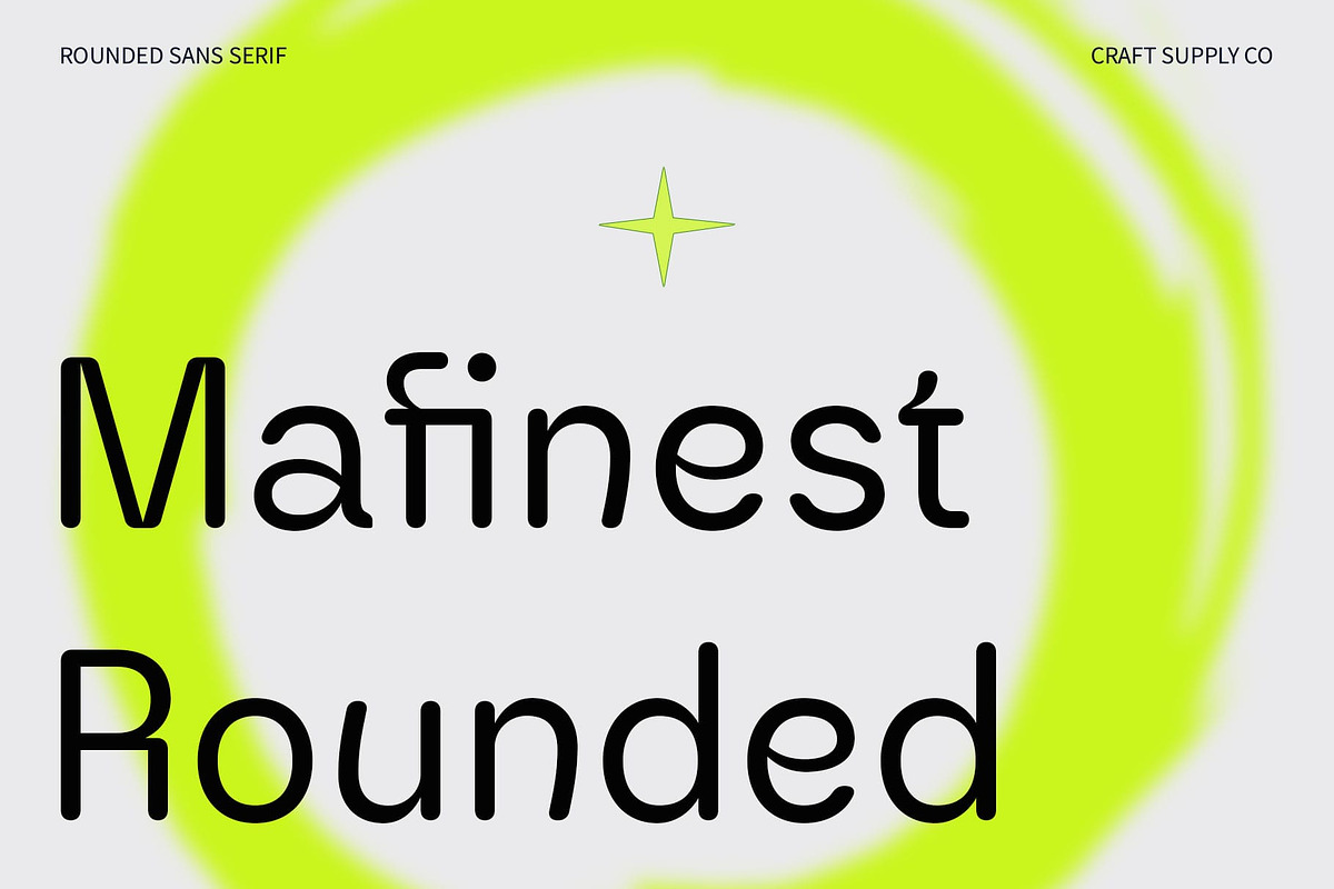 Mafinest Rounded, a Sans Serif Font by Craft Supply Co. (Photo 1 of 8)