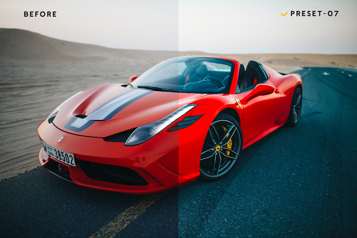20 Automobile Presets & Actions, an Action Add-On by Effect-Hub (Photo 5 of 17)