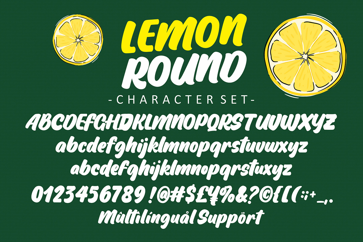 Lemon Round - Bold Display Font, a Script Font by Four Lines Std. (Photo 6 of 8)