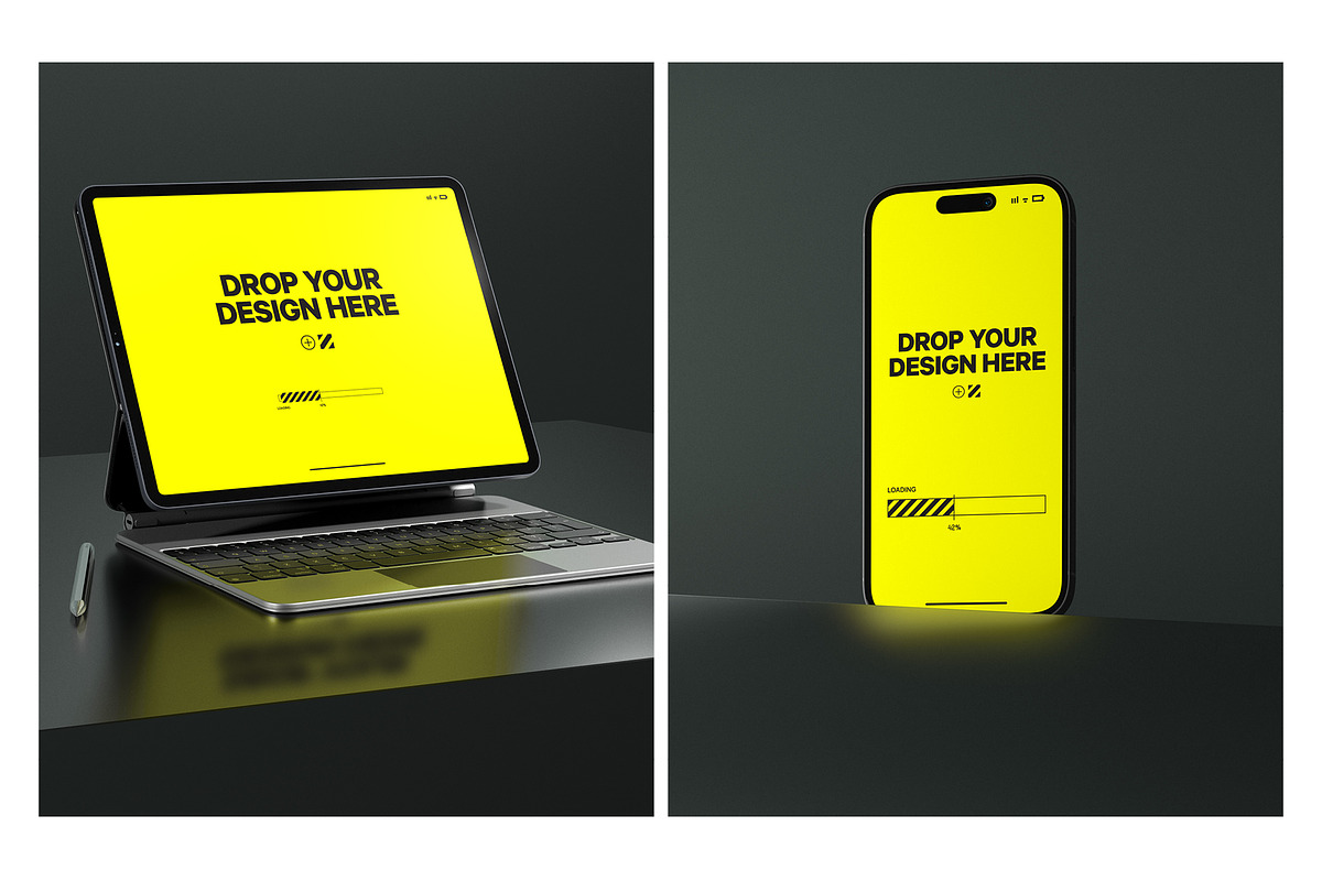 4x Apple Devices Mockup Pack, a Mac Mockup by HAZARD MOCKUPS (Photo 5 of 9)
