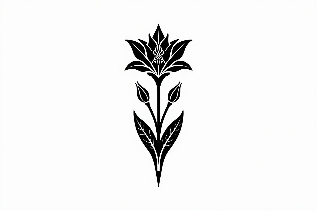 Black Floral Silhouette Set, an Illustration by balal (Photo 16 of 21)
