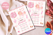 Baby Shower Invitation Template, an Invitation Template by SimoDigitalArt (Thumbnail 4 of 9)