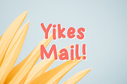 Yikes Mail Rounded Font, a Font by TessShearer (Thumbnail 1 of 2)