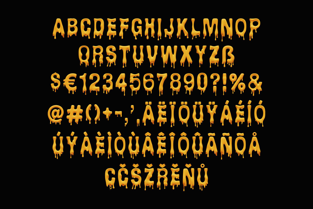 Melting Font, a Sans Serif Font by Handmadefont (Photo 2 of 15)