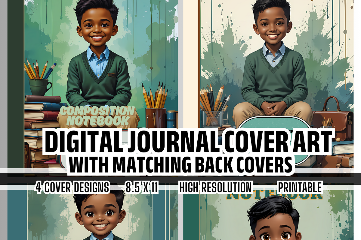 Digital Composition Cover Set Kids, an Object Graphic by LumiDigiPrints (Photo 1 of 7)