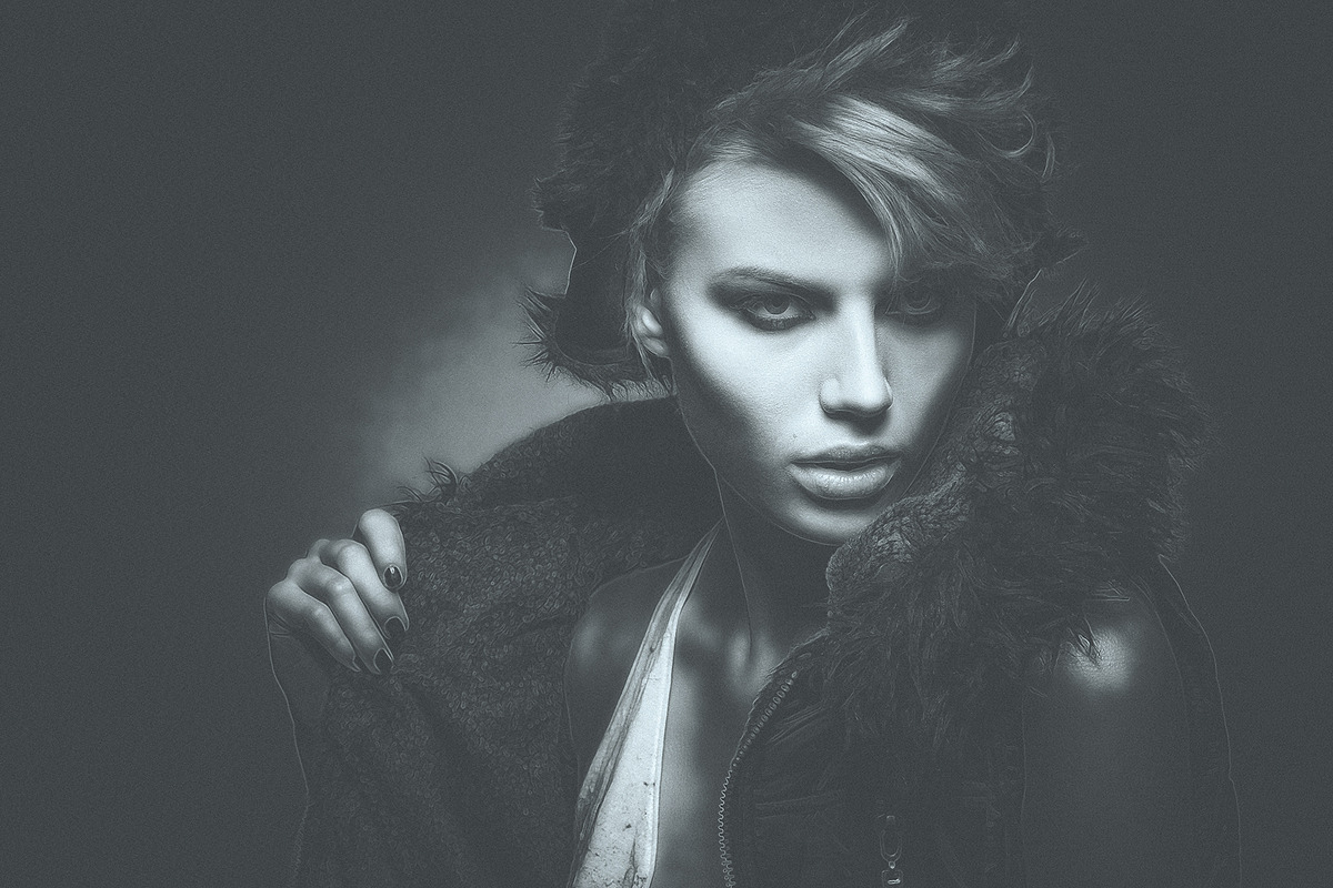 Noir Portrait - Photoshop Action, an Action Add-On by Viktor (Photo 2 of 11)