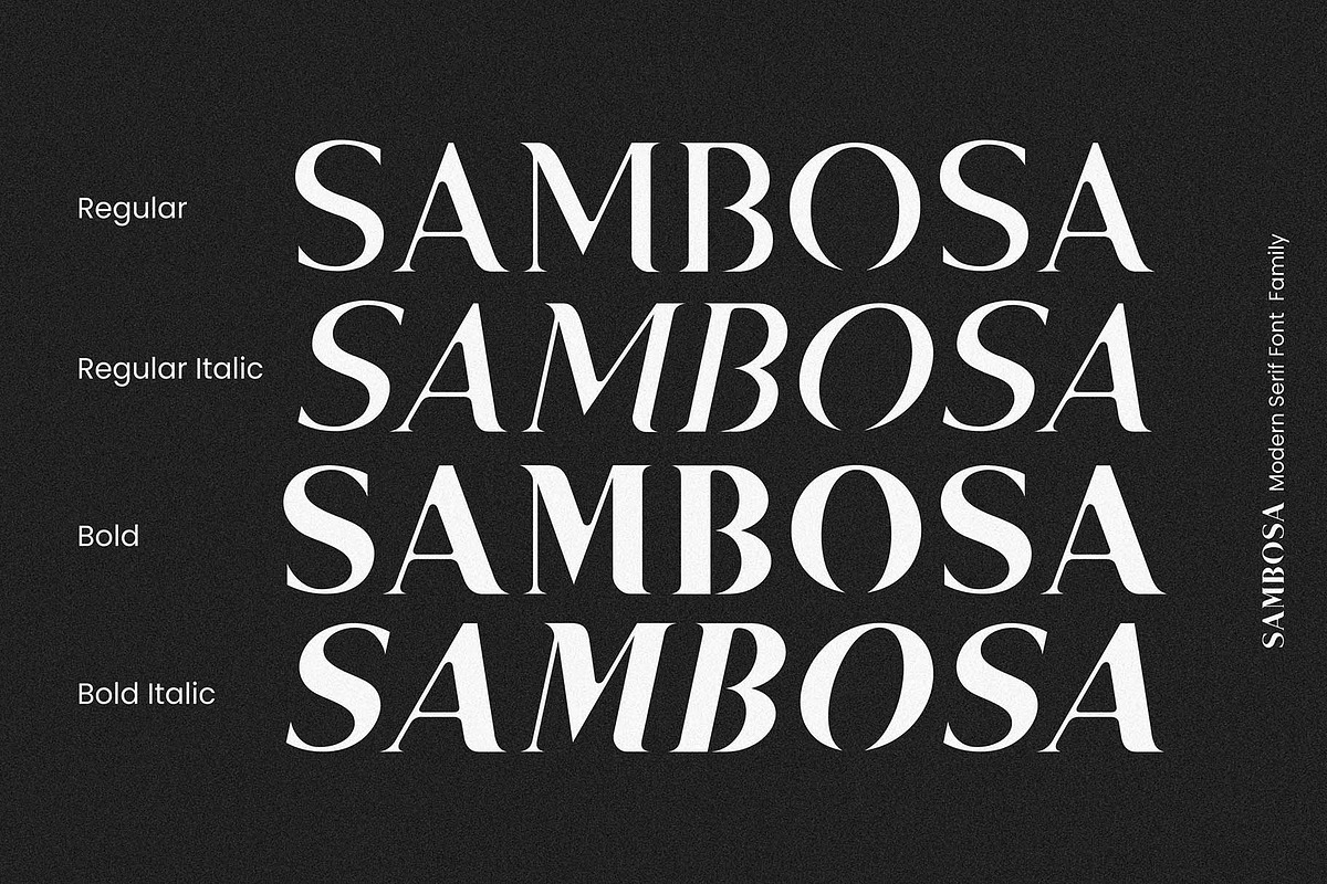 Sambosa - Modern Serif Font preview 8