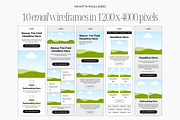 Email Wireframes Set 2, an Email Template by Creatif Foundry (Thumbnail 4 of 8)
