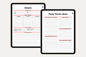 Digital Event Planner Canva Template